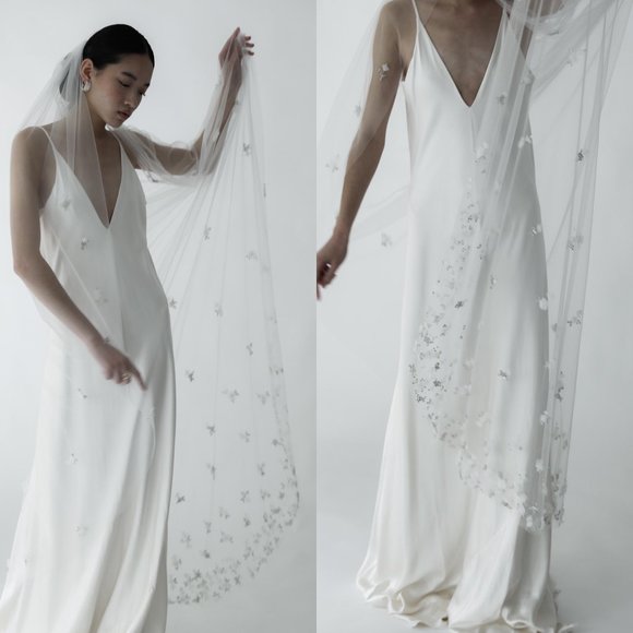 A.B. Ellie Sophie Veil Chapel Length - Picture 2 of 11